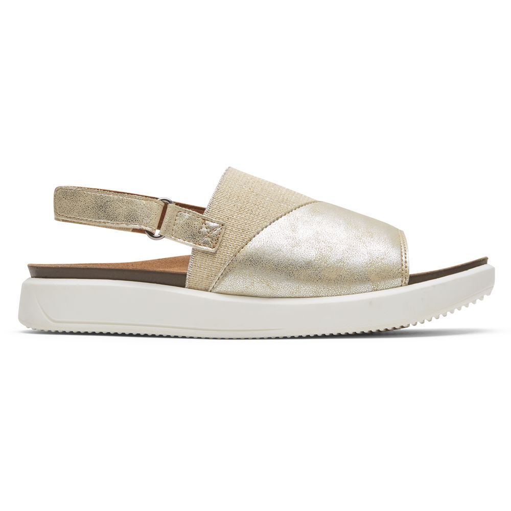 Rockport Canada Kyra Slingback - Womens Sandals Platinum (XSD568372)